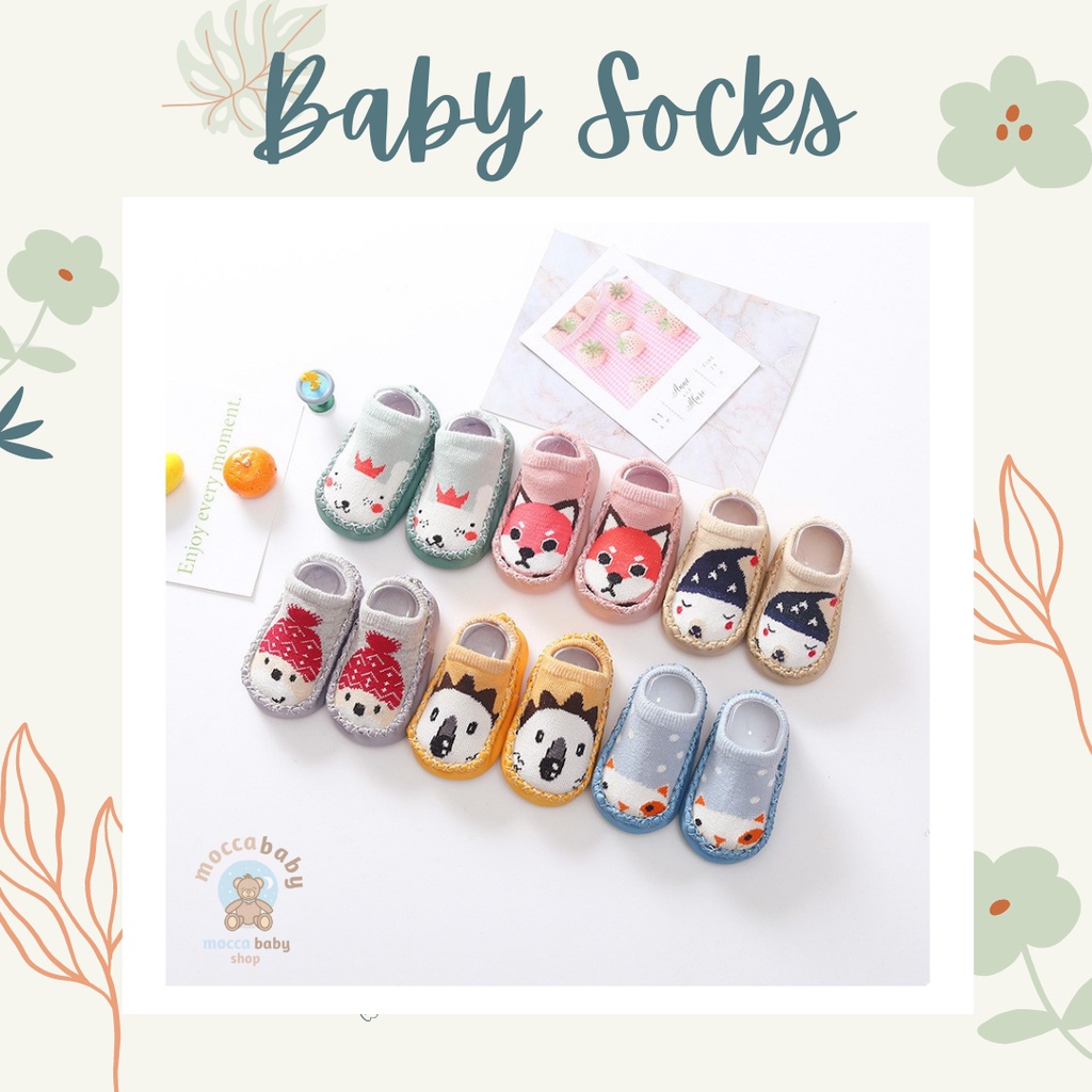 MBSS SEPATU PREWALKER ANTI SLIP BAYI KARAKTER ANIMAL CUTE / SEPATU KAOS KAKI KOREA FASHIONABLE / cute animal