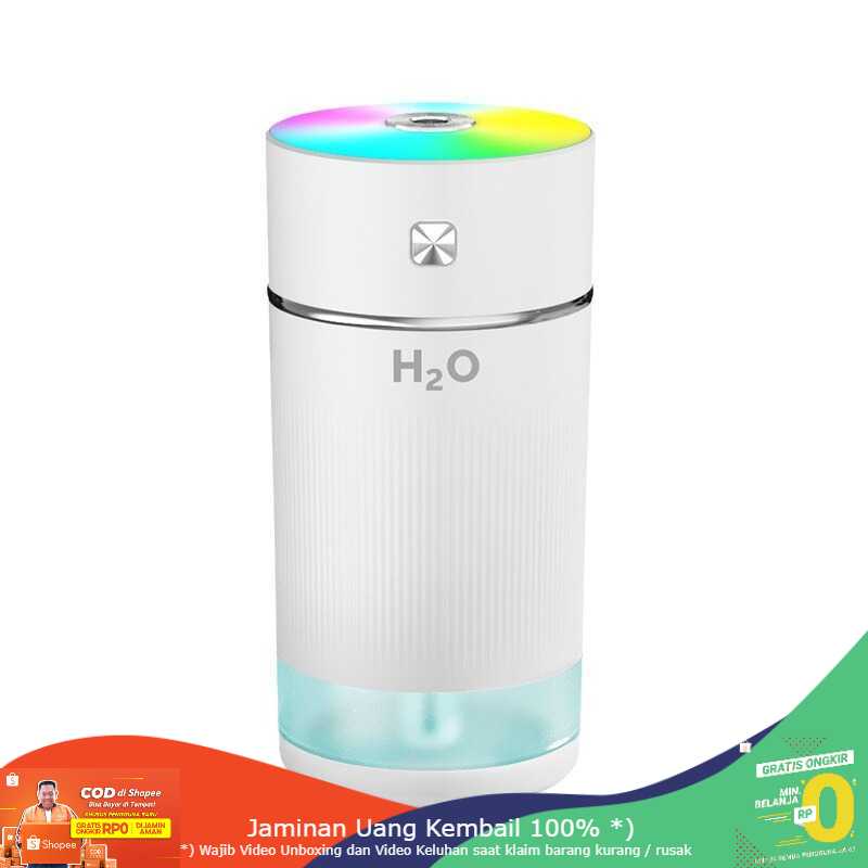 (BISA COD) RVOSTR FENGZI Air Humidifier Colorful Lights USB Rechargeable 240ml - FZ010