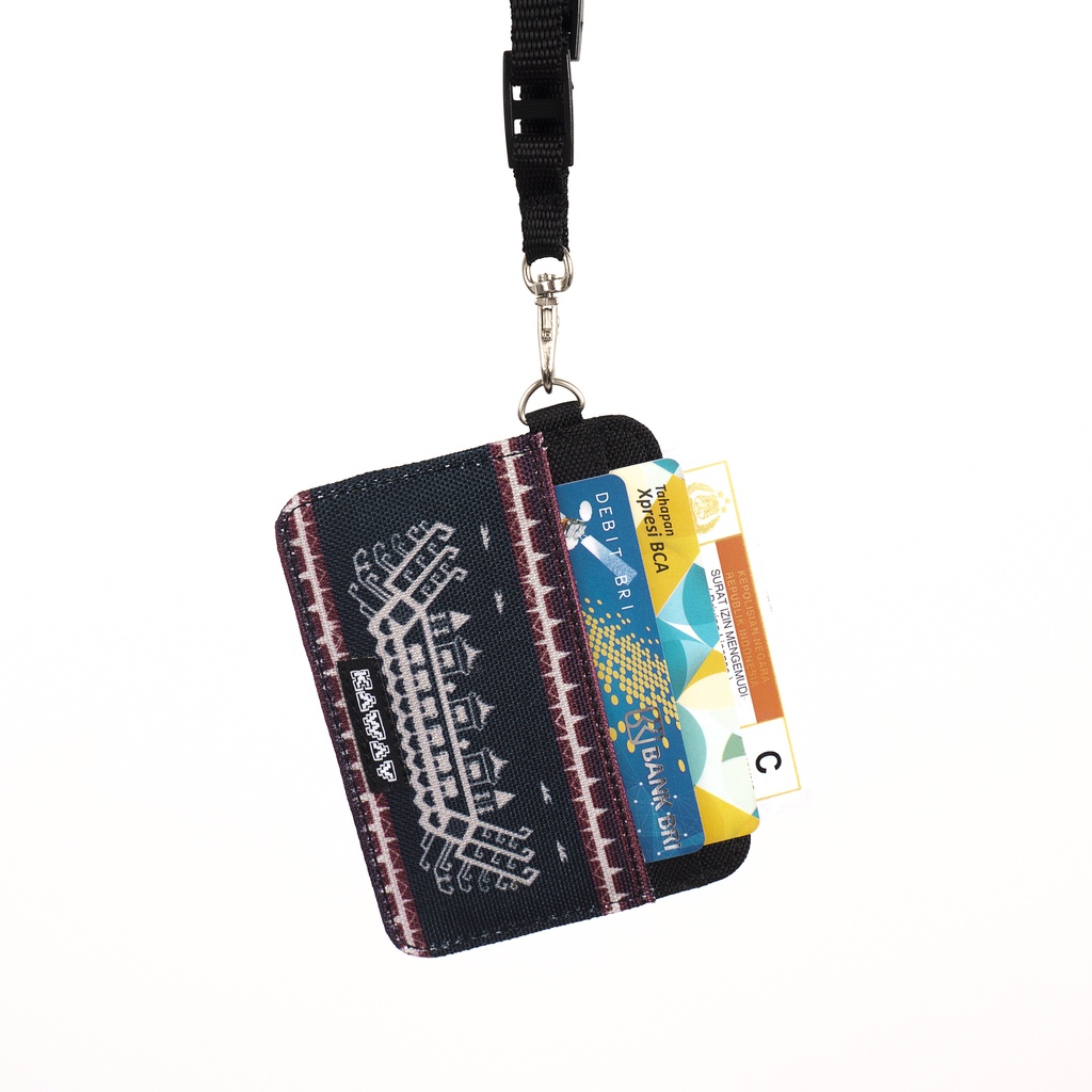 KAWAY SAKO WALLET /DOMPET GANTUNG LEHER JJJUKS CARD BLACK