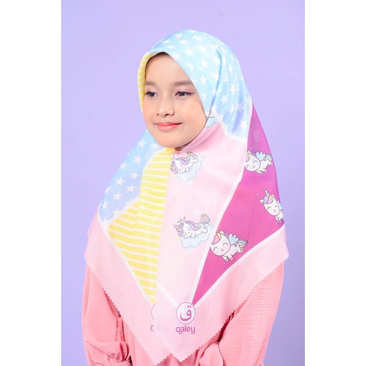 VOAL PRINTING UNICORN BINTANG / HIJAB KARAKTER ANAK / VOAL ANAK / JILBAB ANAK / KERUDUNG ANAK