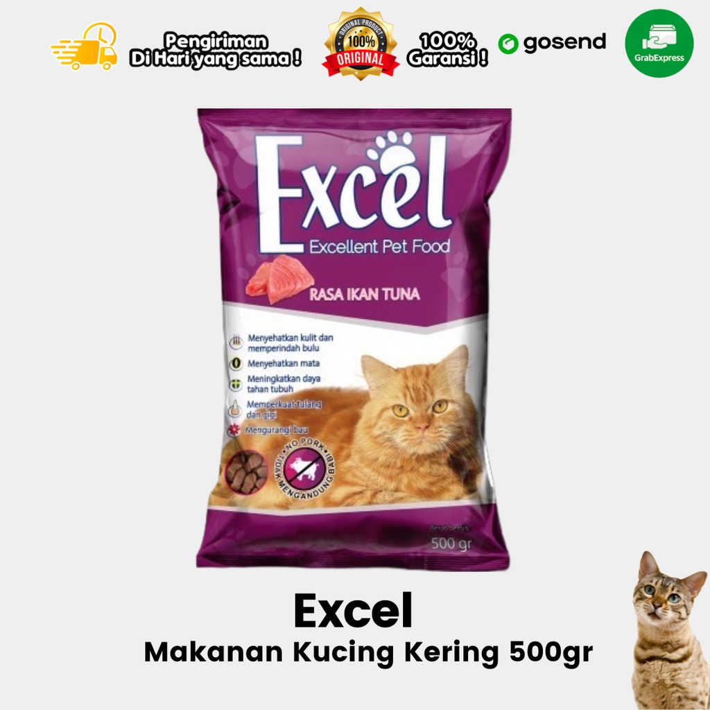 Makanan Kucing Kering Dry Food Excel 500gr