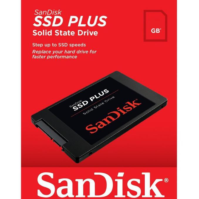 Sandisk Ssd Plus 1Tb Sata - Sdssda-1T00 - Black Termurah