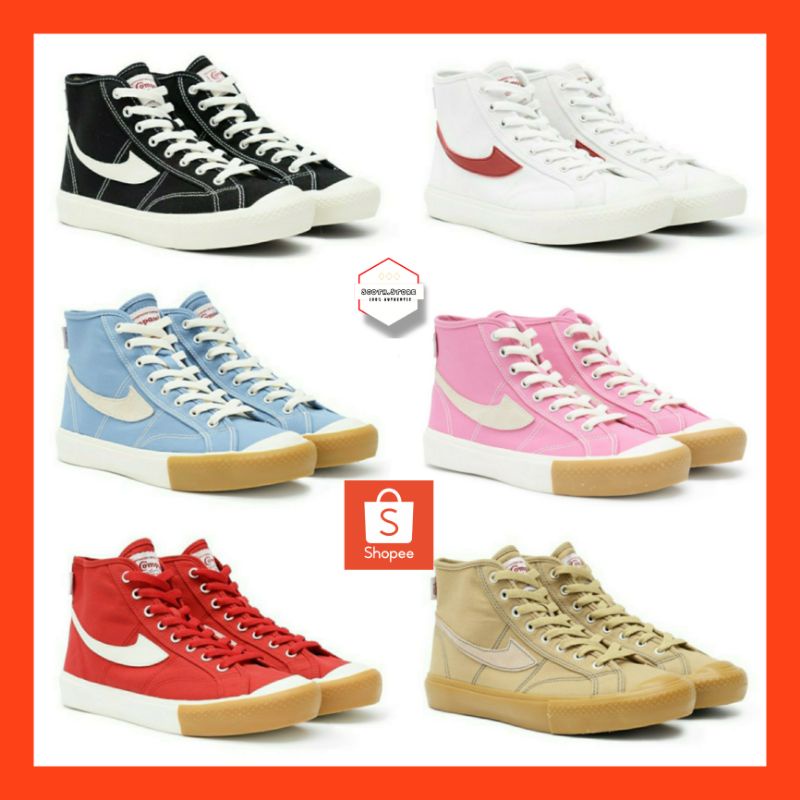 Compass Gazelle High [Black White/Blue Sky/Red Gum/White Red/Pink Gum/Cappuccino]