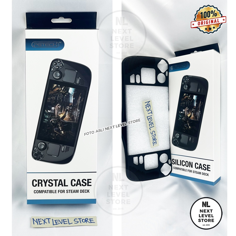 PGTech Silicone Rubber Case Steam Deck Sillicon Silikon Black Original