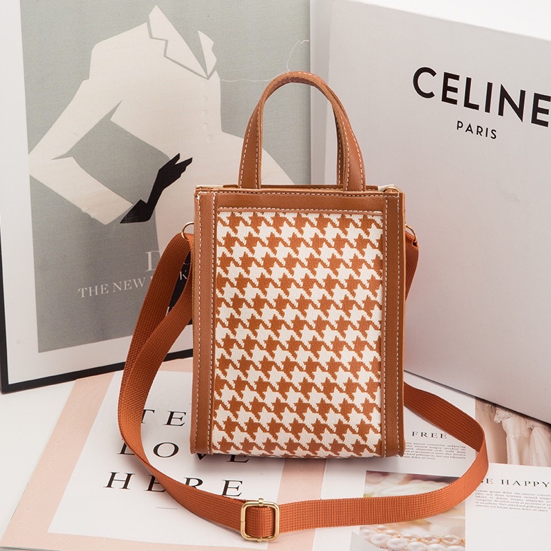 Women's Sling Bag Tas Selempang Houndstooth