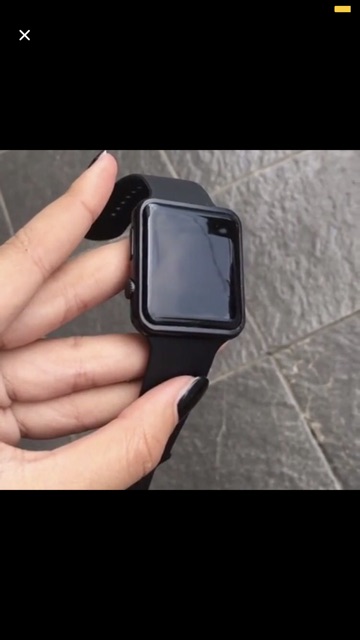 Jam tangan look / BLACK FULL-1