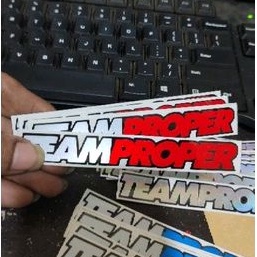 sriker TEAMPROPER stiker cutting motor