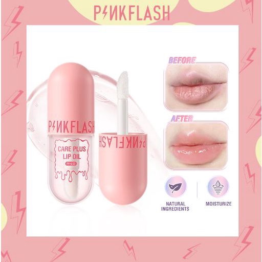 PINKFLASH Care Plus Lip Oil - Moisturize Repair Lip Gloss