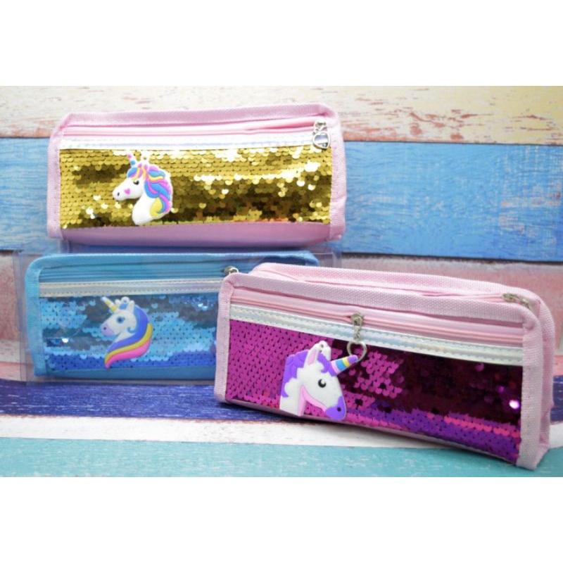 kotak pensil lucu anak/PENCIL CASE/TEMPAT PENSIL-Manik (SQUIN) UNICOR