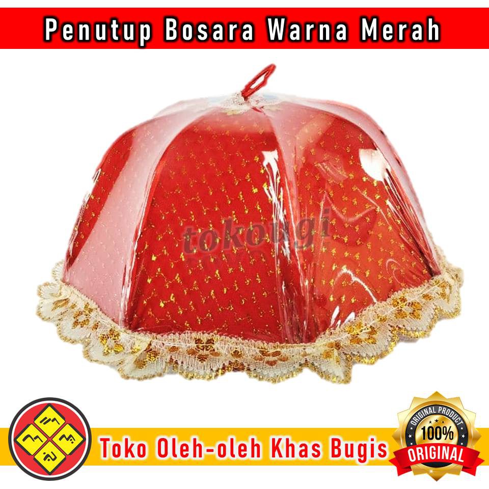 Penutup Bosara Modern Tutup Kue Bosara Besar Warna Merah Classic