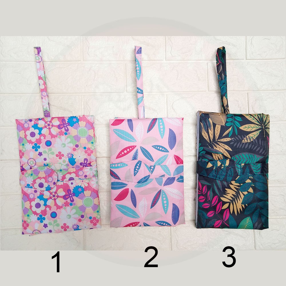 Perlak Bayi Waterproof Model Dompet Lipat PERLAK LIPAT TRAVEL diaper changing clutch Motif Cantik alas ompol bisa dilipat praktis