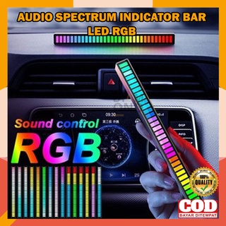 AUDIO SPECTRUM INDICATOR BAR LED RGB / LAMPU LED RGB BAR SPECTRUM AUDIO INDICATOR