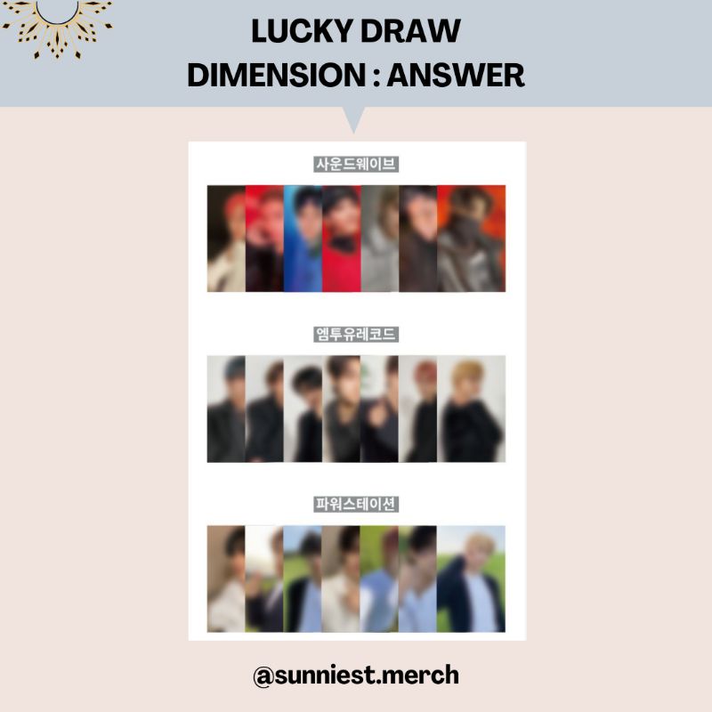 [READY] LUCKY DRAW DIMENSION : ANSWER || LD ENHYPEN