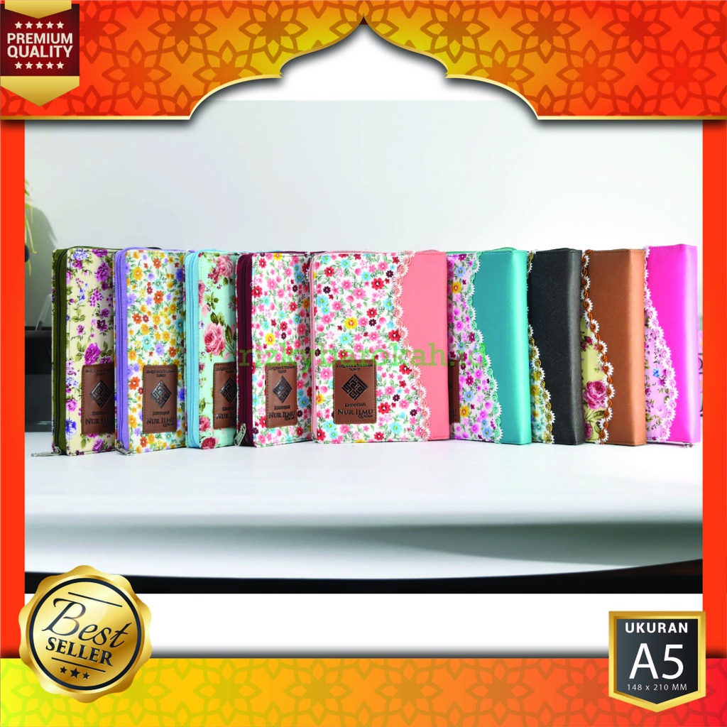 Al Quran Wanita Ukuran Sedang A5, AlQuran Khadijah A5 Rest, quran Khodijah A5 Tajwid Warna Terjemah 