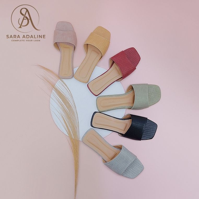 SARA ADALINE • VELLY SANDALS CROCO WANITA