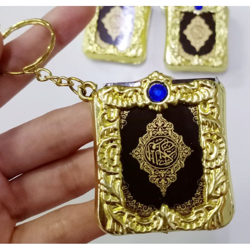 Gantungan kunci Al Quran Silver/Gold isi 12pcs