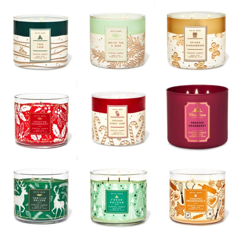 [ Part 4 - CHRISTMAS ] 3 Wick Candle Bath and Body Works 411g