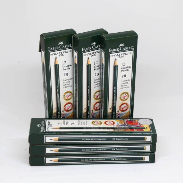 

Pensil Faber Castell 2b 9000 isi 12