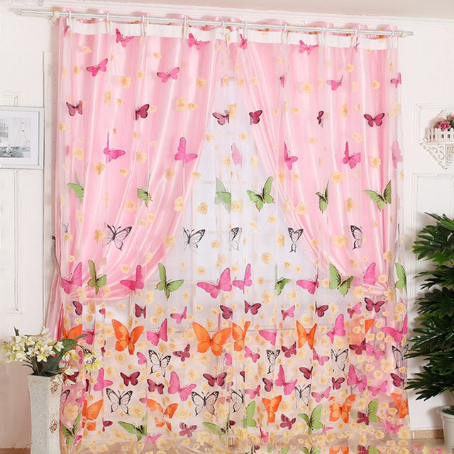 DapurCantik 200 gr Tirai Gorden  Jendela  Motif Kupu 