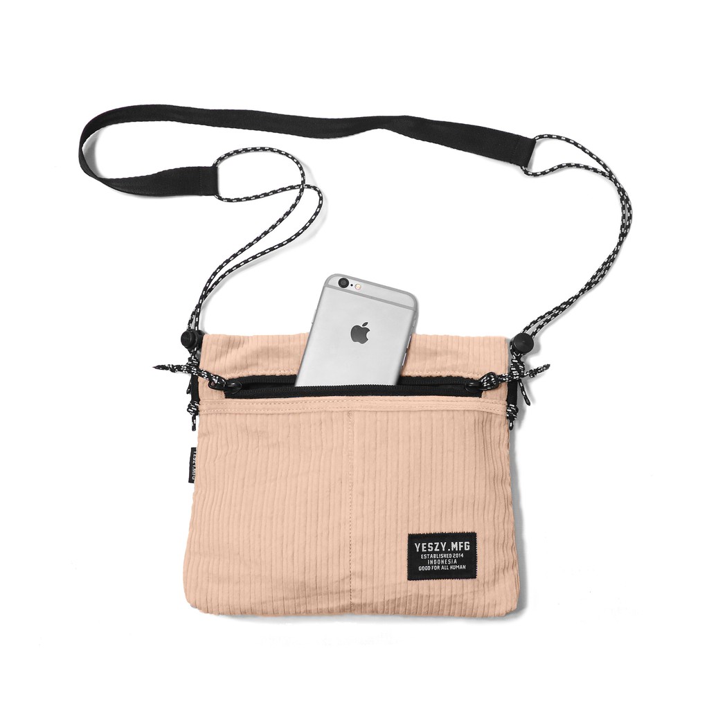 YESZY.MFG - Union Corduroy Peach Sling Bag