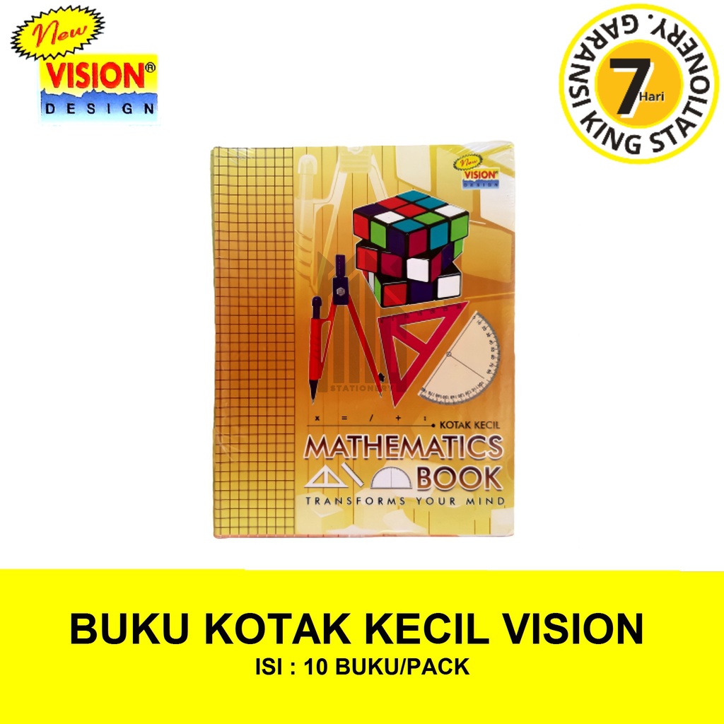

BUKU KOTAK KECIL / BUKU MATEMATIKA 38 LEMBAR VISION