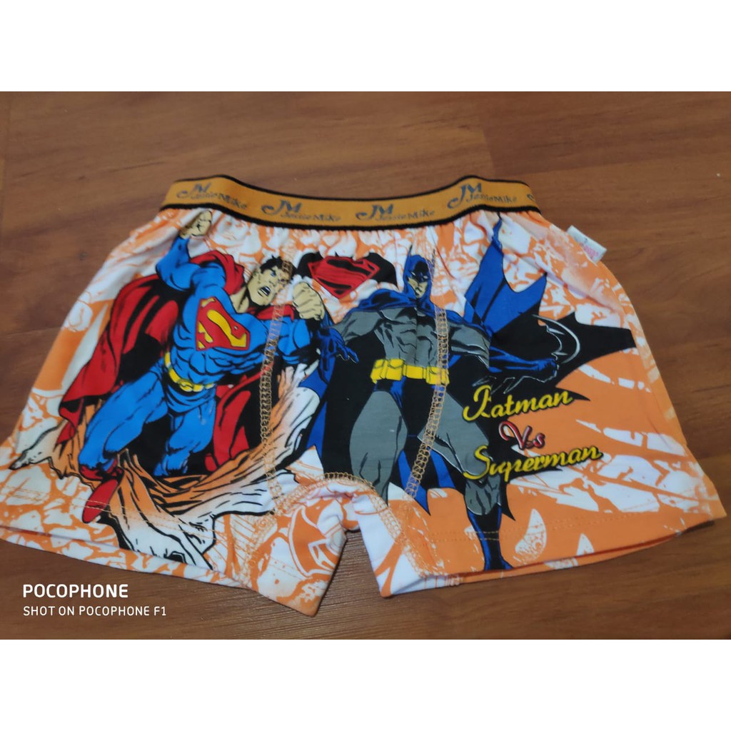 Celana Dalam anak Laki2 Boxer Jessie n Mike Bat Man
