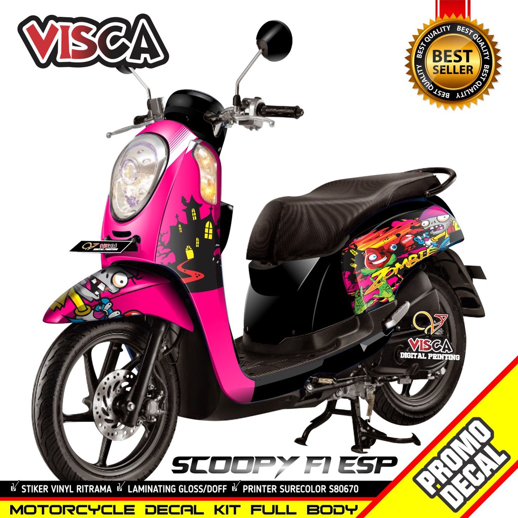 Decal Scoopy Fi 2015 2016 Full Body Stiker Scoopy Fi 2015 2016 Full Body Striping Scoopy Fi 2015 201
