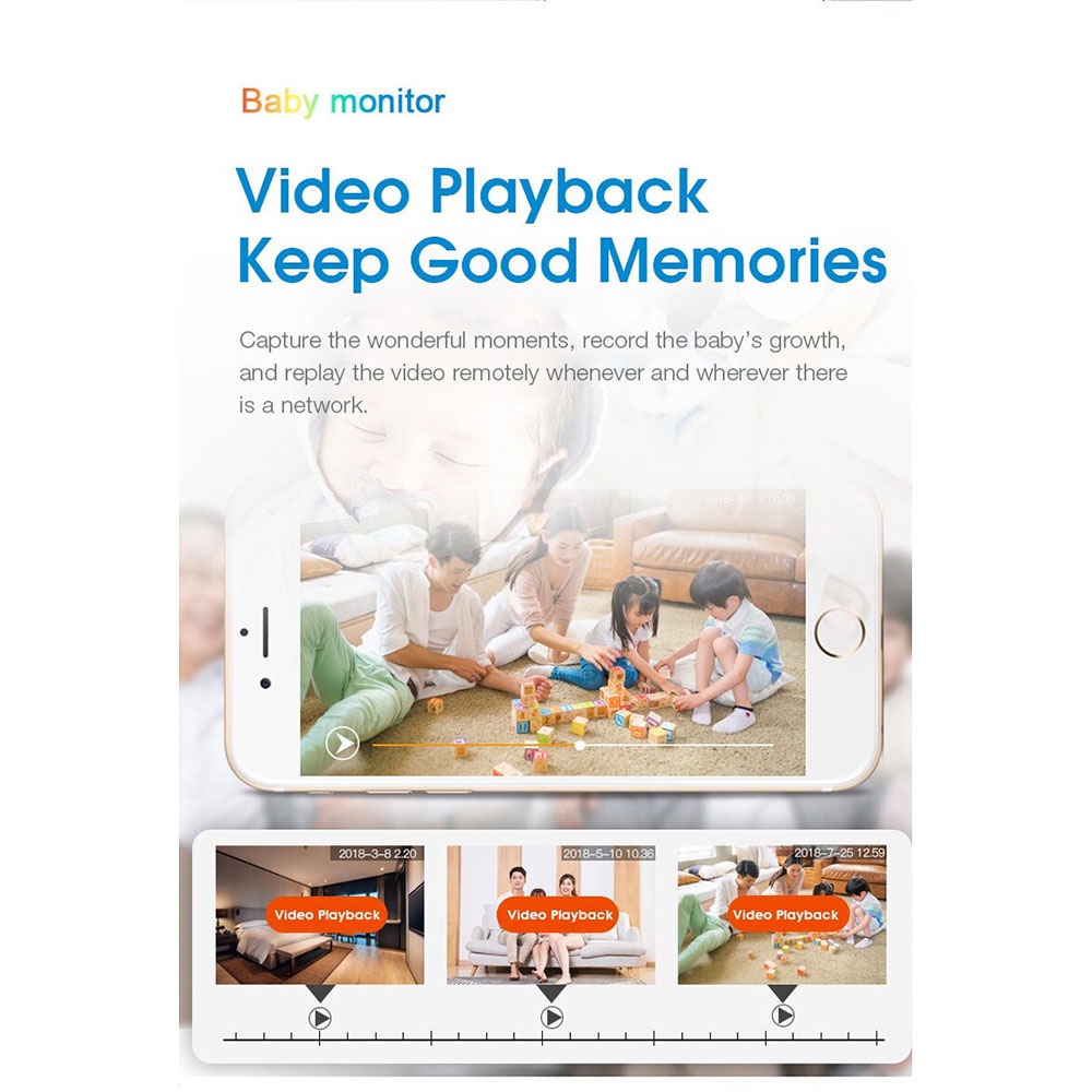 Xiaovv Kamera Pengawas Bayi Baby Monitor CCTV WiFi 2K - XVV-3130S-BM-C1 - White