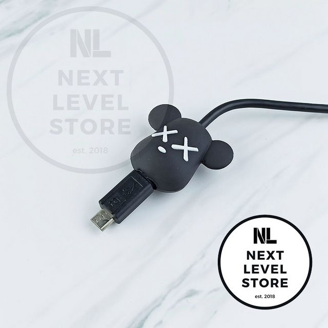 KAWS Series Cable Bite Pelindung Kabel Protection Black White