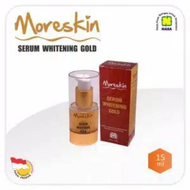 Moreskin Serum Whitening Gold / Serum Gold Nasa / Serum wajah / Produk Nasa /Agen Nasa
