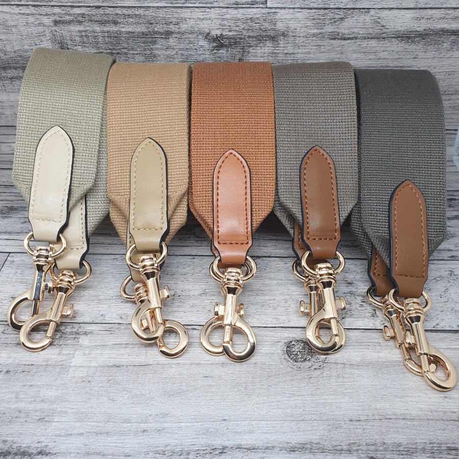 bagstrap canvas 5cm tali tas fashion panjang selempang strap tas petra