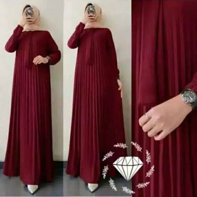 Gamis Maxy Thalita Pita Tali/Gamis Lengan Panjang Maxy Thalita