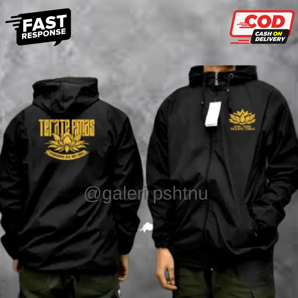 jaket psht parasit parasut satu abad terate emas bordir distro keren murah simple psht sh terate