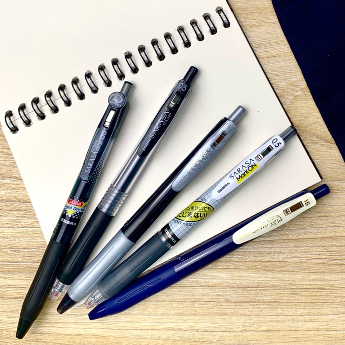

Zebra Sarasa Pulpen Gel 5pcs isi Mark on, Decoshine, Dry,Vintage, 05