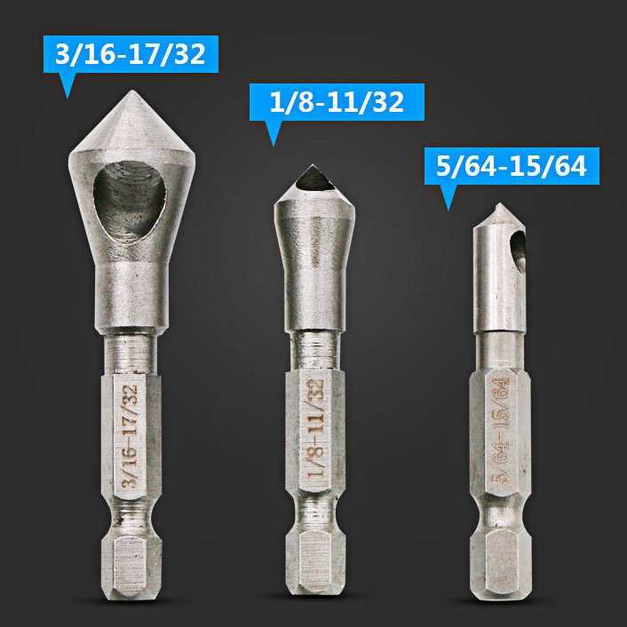 Grab Medan JIGONG Mata Bor Drill Bit Countersink HSS 3 PCS - JGI-KL3 Silver