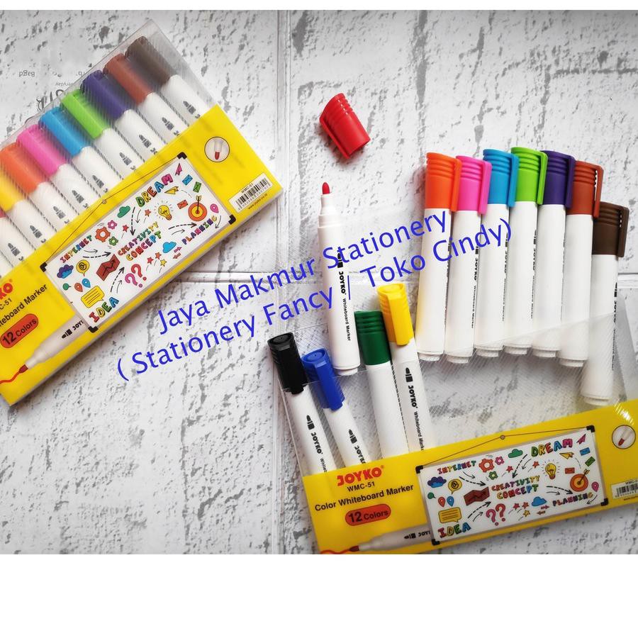 

Murah Spidol Warna Joyko Whiteboard WMC-51 (12 warna), Lq1.....
