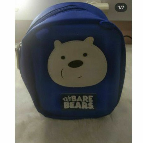 Preloved tas anak Tas Ransel/Backpack anak Miniso WE BARE BEARS - ICE BEAR
