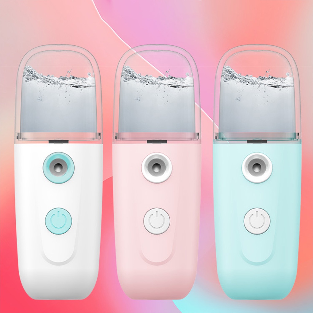 Nano Spray Pelembab Wajah Portable Mini Usb Mist Spray Rechargeable Untuk Perawatan Kulit 30ml huite