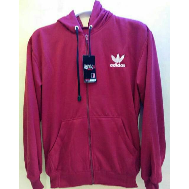 Jaket adidas polos merah