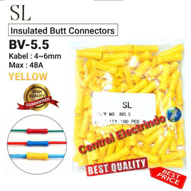 Skun Kabel Butt Connector BV-5 5 Kabel 4~6mm SL.