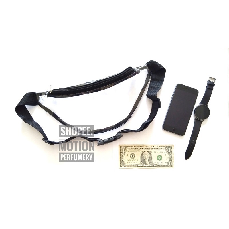 WAISTBAG KEREN LARIS TAS PRIA WANITA TRANSPARAN