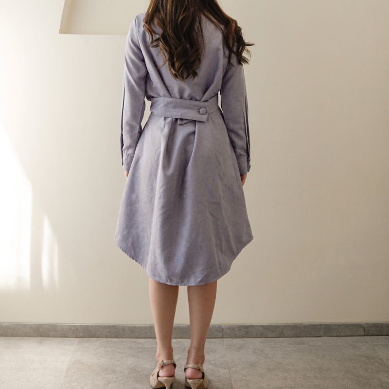 Avore - Seora Dress in Lavender - Dress Wanita