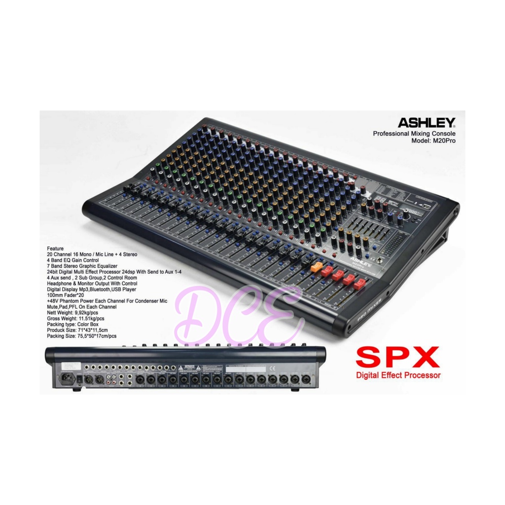 Mixer Audio ASHLEY M20PRO M20 PRO M 20 PRO 20channel Original