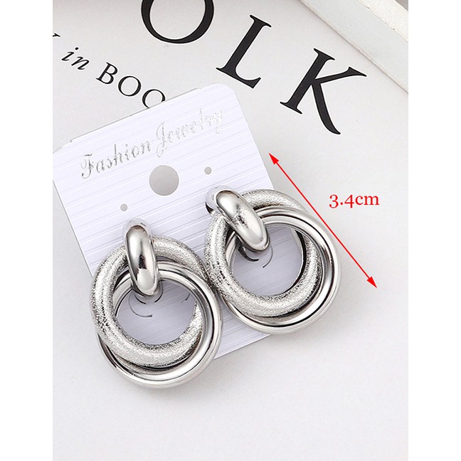 LRC Anting Tusuk Fashion K Big Circle Earrings Y61828