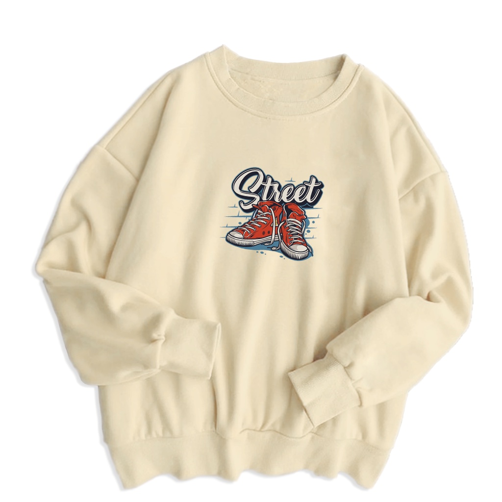 Sweater wanita oversize STREET STYLE sweter cewek murah big size