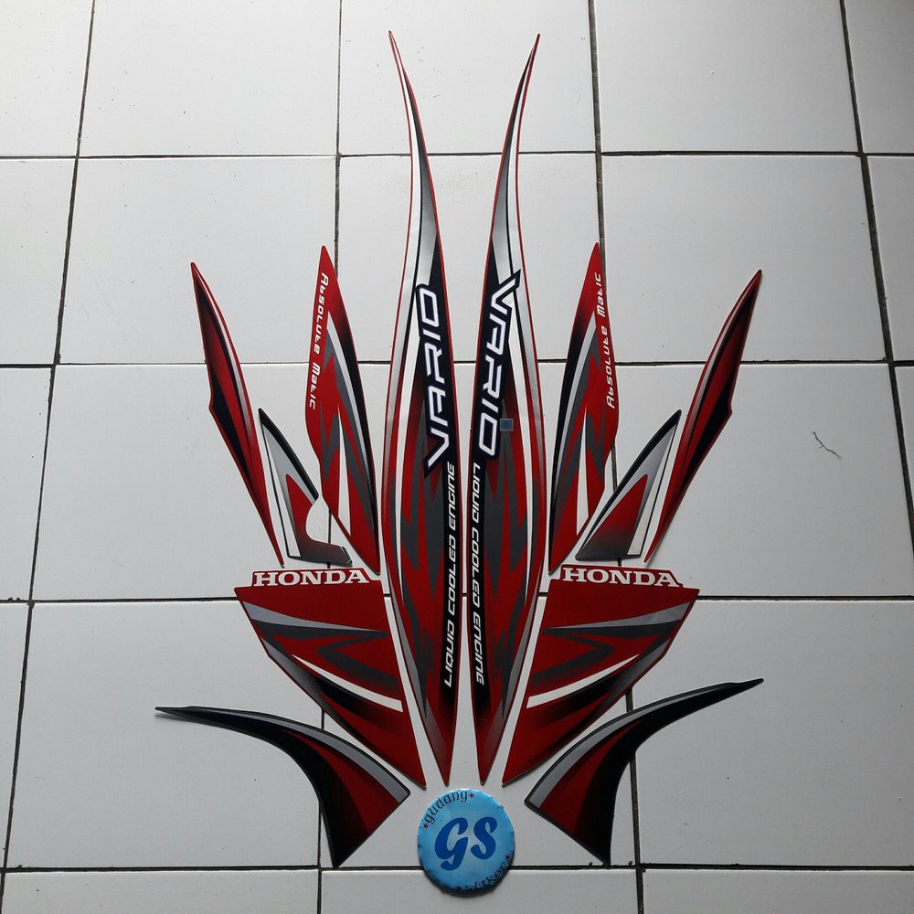 stiker vario cw 110 2012 merah