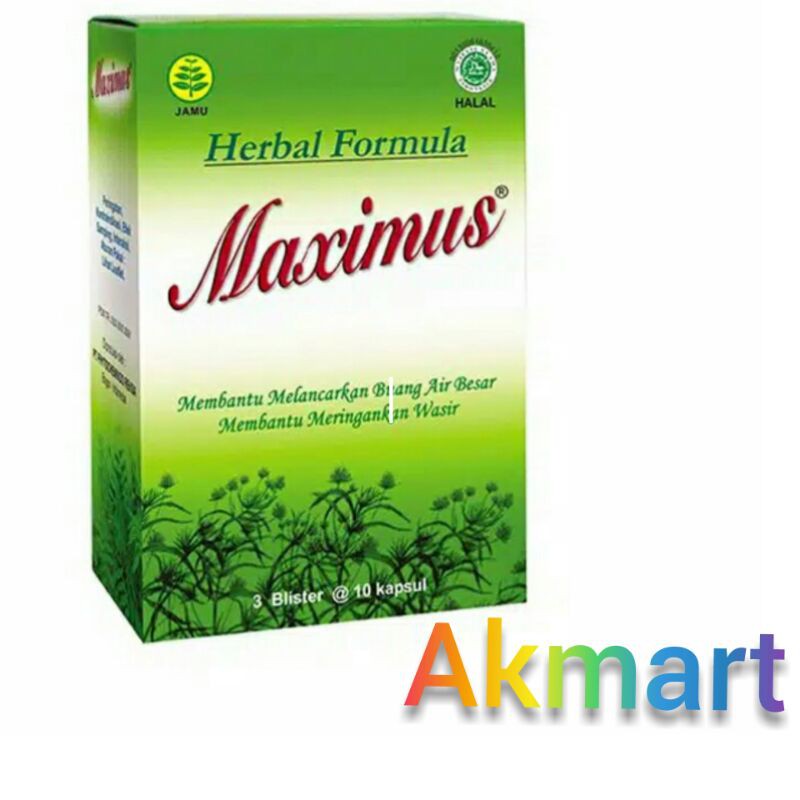 Maximus Dietary Herbal lancar BAB dan meringankan wasir maksimus obat diet / pelangsing alami