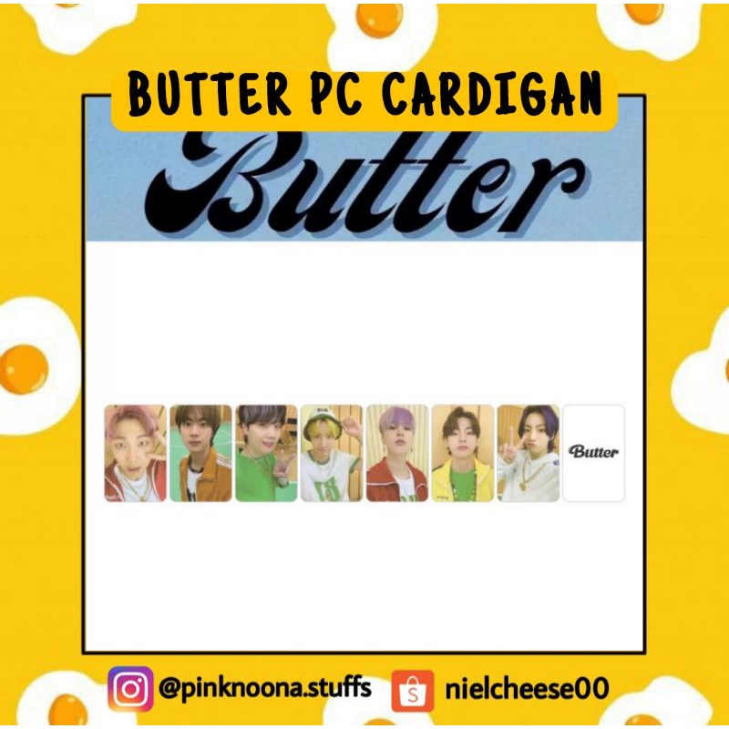 PC BTS BUTTER CARDIGAN PHOTOCARD KPOP