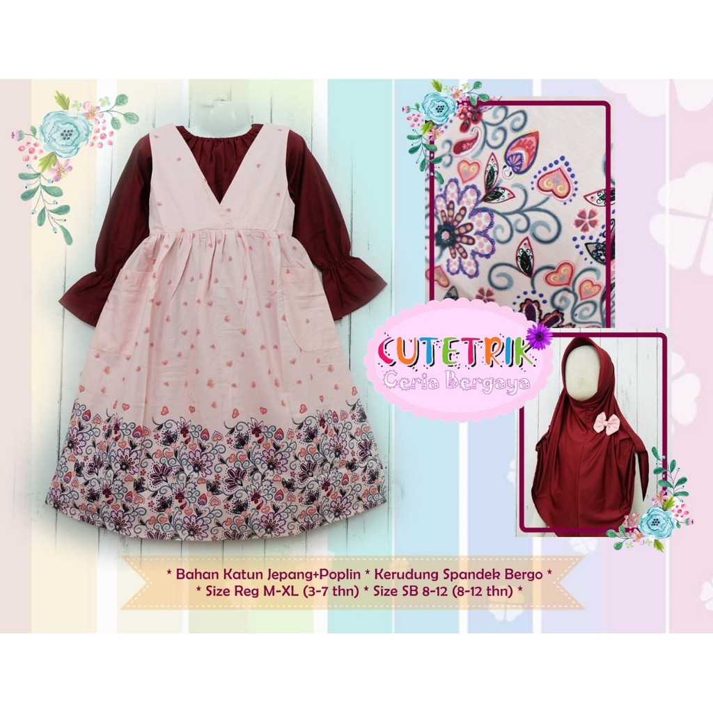 Set Gamis Bergo Anak Cutetrik (WB 9)
