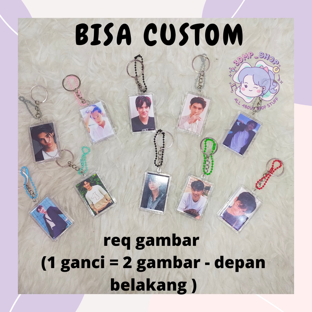 keychain custom gantungan kunci ganci request gambar